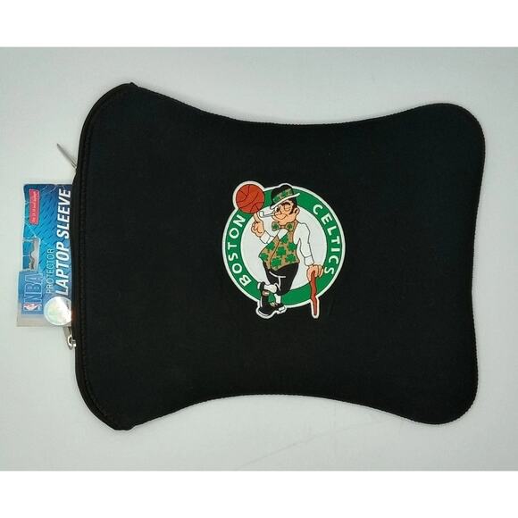 Boston Celtics NBA Laptop Sleeve Protector Fits 13"-15" Laptops - Picture 1 of 5